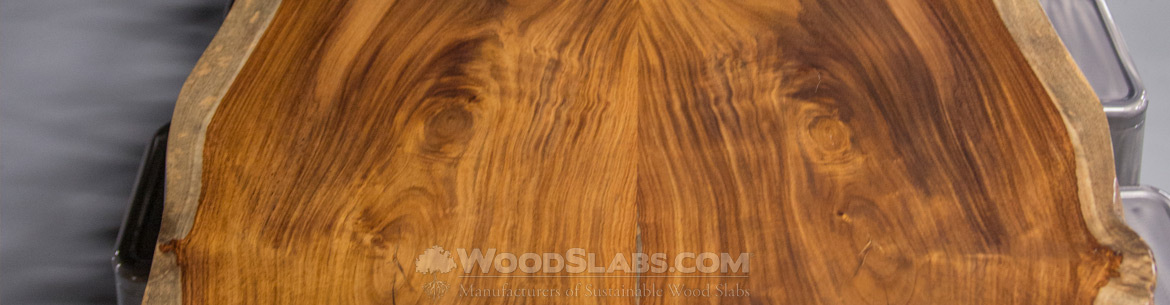 bookmatched  wood slabs