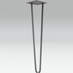 Raw Steel Hairpin Legs