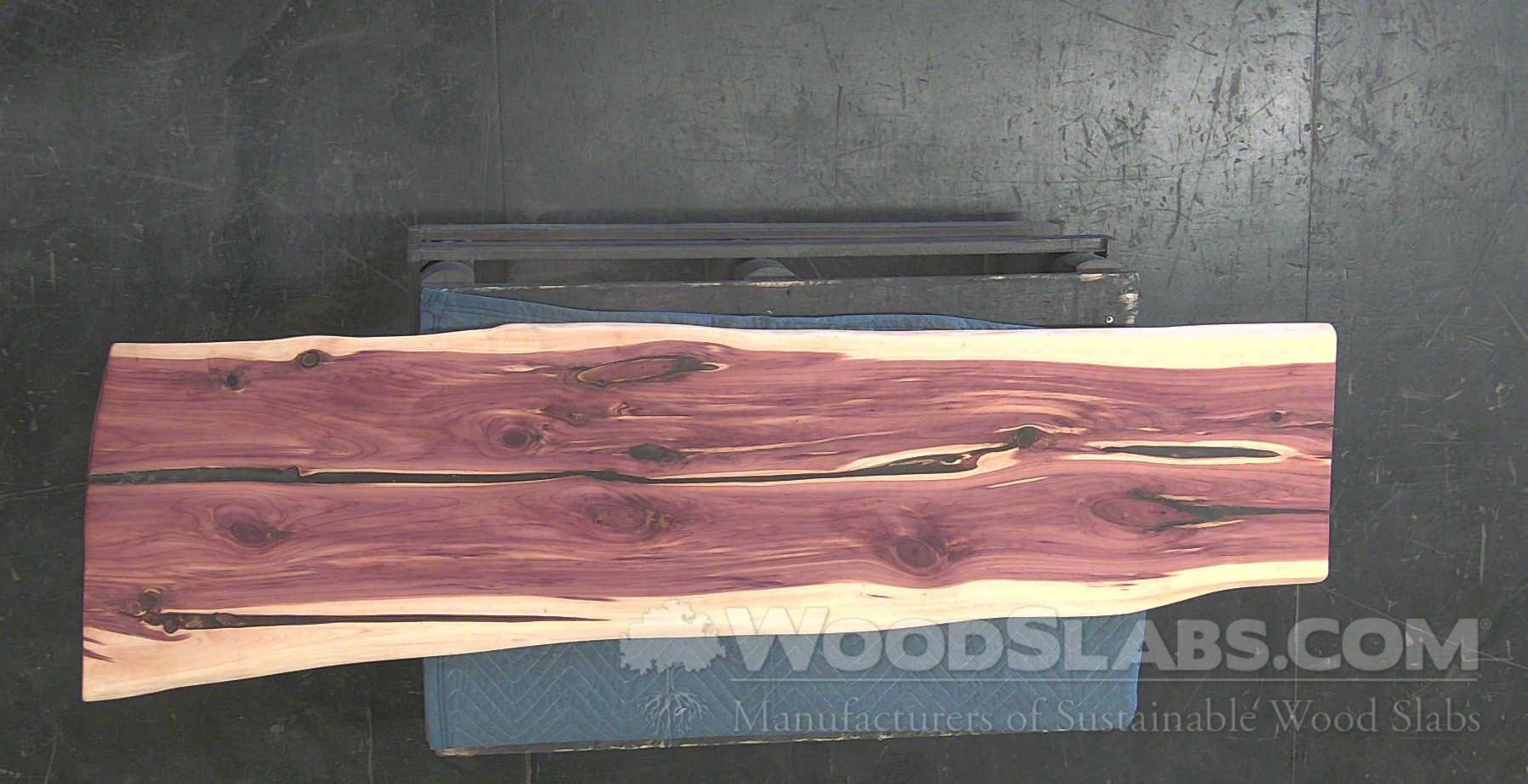 Three Red Cedar Live Edge Wood Slabs Lumber Rustic Woodwork 72 inches