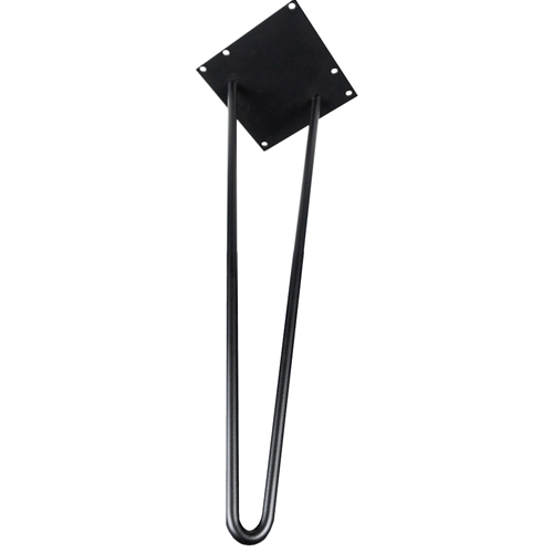 2 Pin Powder Coated Hair Pin Leg - Matte Black