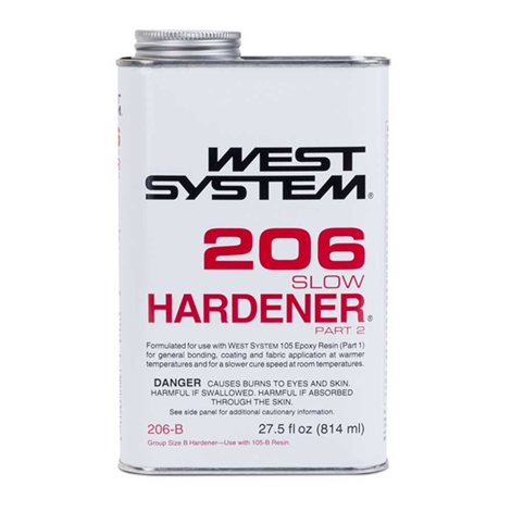 0.86 Quart West System 206-B Slow Hardener