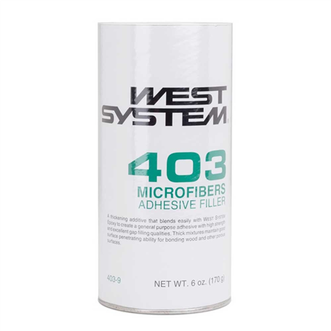 6 Ounce West System 403-9 Microfiber Filler