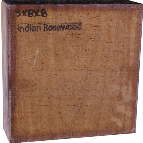 3" x 8" x 8" Indian Rosewood Turning Blanks