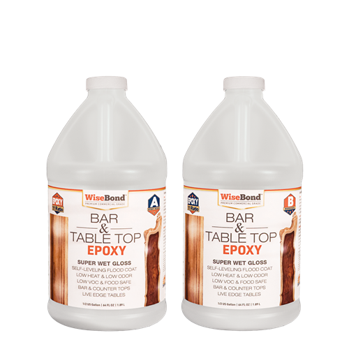 WiseBond Bar & Table Top Epoxy 1:1 Ratio Kit