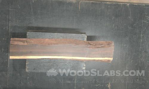 Brazilian Ebony / Pau Santo Wood Slab #1RB-LH0-G3SB