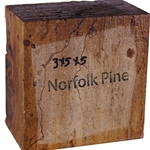 3" x 5" x 5" Norfolk Island Pine Turning Blanks
